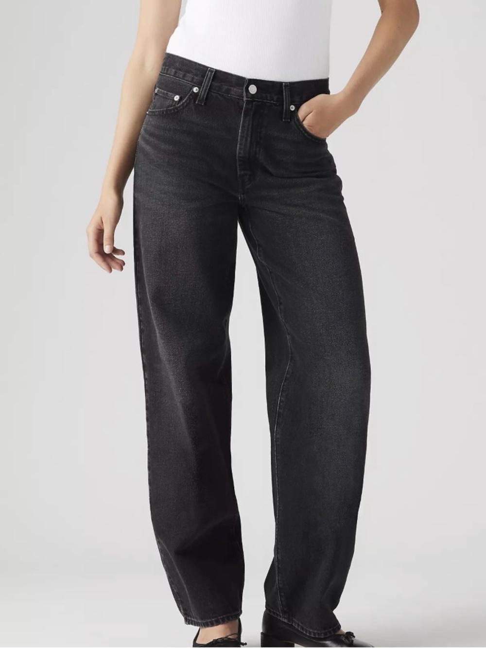 NWT Levi’s Baggy Dad Denim Jeans - Black